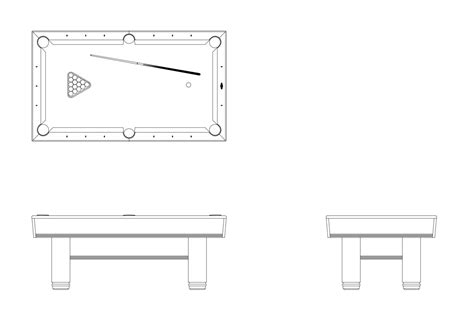 Pool Table CAD Blocks Free .